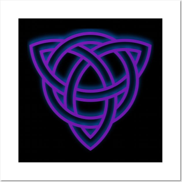 Purple Celtic Knot Wall Art by Celtic Morrigan
